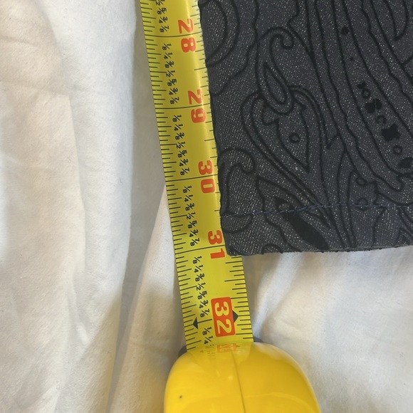 Women’s French Dressing textured patterned black/gray denim long pants size 8 - Picture 6 of 9